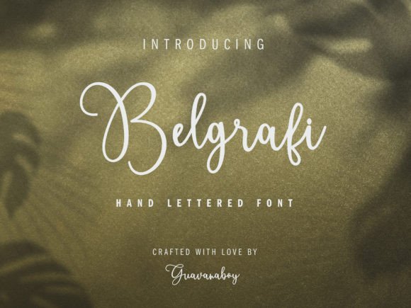 Belgrafi: A Premium Script Font for Campaign Design