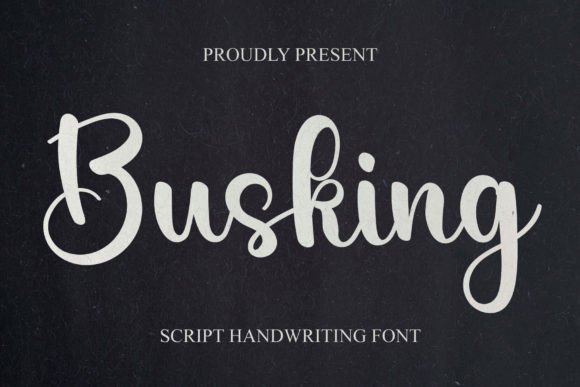 Busking: A Stylish Script Font for Elegant Branding