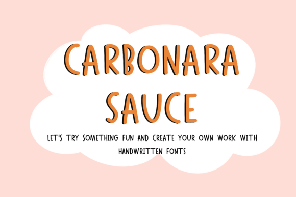 Carbonara: A Handwritten Font for Authentic Branding