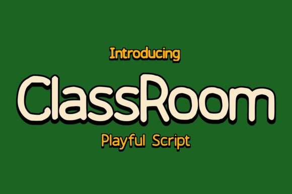 Class Room: A Playful Script Font for Editorial Design