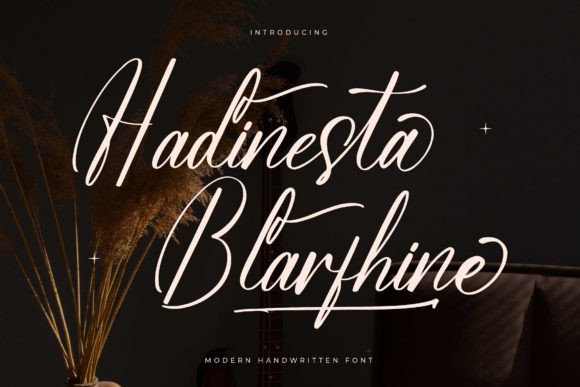 Hadinesta Blarfhine: A Script Font for Elegant Branding