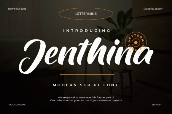 Jenthina: An Elegant Script Font for Branding