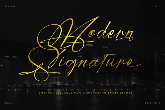 Modern Signature: The Elegant Script Font for Editorial Design