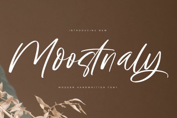 Moostnaly: An Elegant Script Font for Editorial Design