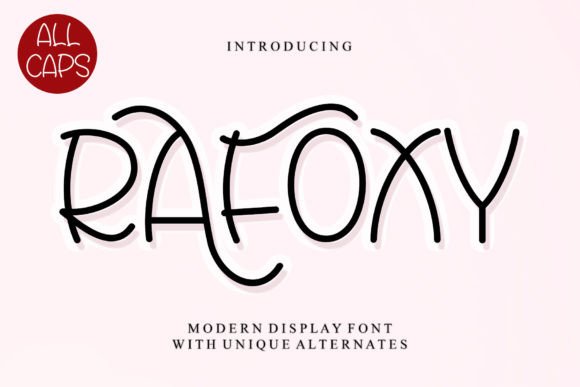 Rafoxy: A Playful Script Font for Modern Web Design