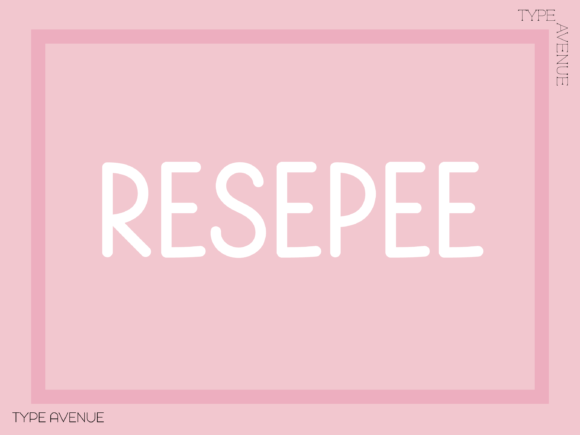Resepee: A Handwritten Font for Authentic Web Design