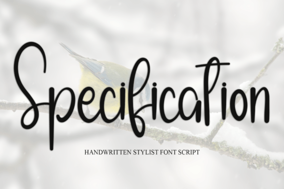 Specification: A Handwritten Typeface for Modern Editorial Design
