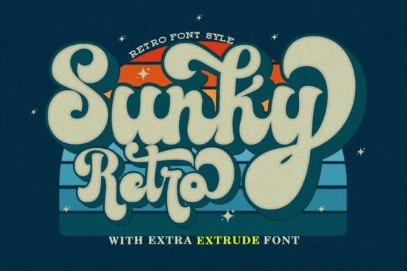 Sunky Retro: The Bold Script Font That Elevates Brand Identity