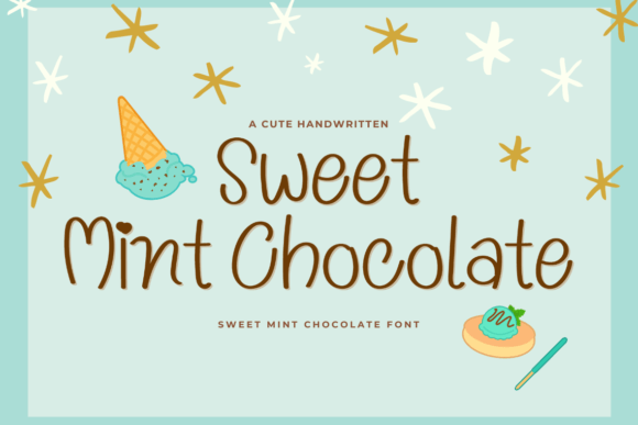 Sweet Mint Chocolate: A Handwritten Typeface for Editorial Elegance
