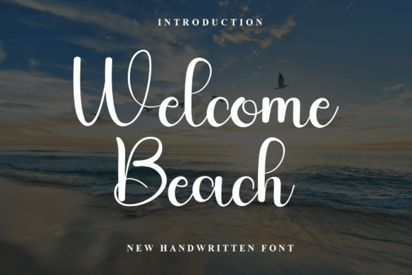 Welcome Beach: An Elegant Script Typeface for Editorial Design